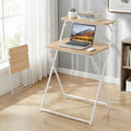 Artiss Foldable Laptop Desk Computer Study Home Office Oak