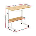 Artiss Laptop Desk 80cm Portable Sit Stand Height Adjustable