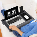 Artiss Lap Desk 55cm Laptop w/ Wrist Rest Phone Slot Mouse Pad