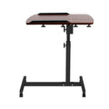 Artiss Laptop Desk 60cm Fan Cooling Table Walnut