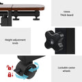 Artiss Laptop Desk 60cm Fan Cooling Table Walnut