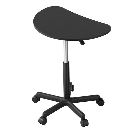Artiss Laptop Desk 60CM Portable Height Adjustable Caster Wheels Black