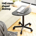 Artiss Laptop Desk 60CM Portable Height Adjustable Caster Wheels Black
