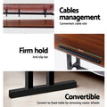 Artiss 80CM Adjustable Laptop Desk Dark Wood Table