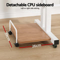 Artiss Laptop Desk 80CM Adjustable Light Wood Table