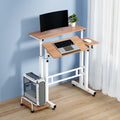 Artiss Laptop Desk 80CM Adjustable Light Wood Table