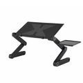 Artiss Laptop Stand Aluminium Computer Riser Foldable Lap Desk Bed Table Black