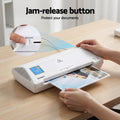 Devanti A4 Laminator Hot Cold Thermal Anti-Jam Office School White