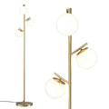 Artiss 3-Light Tree Floor Lamp 165cm Glass Shades Black