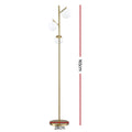 Artiss 3-Light Tree Floor Lamp 165cm Glass Shades Black