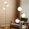 Artiss 3-Light Tree Floor Lamp 165cm Glass Shades Black