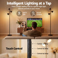Artiss LED Tree Floor Lamp, 36W Modern Dimmable Standing Lamp with Remote & Touch Control, 4 Color Temperatures, 3 Rotatable LED Light Floor Lamps for Living Room, Bedroom, Office