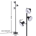 Artiss RGB Floor Lamp LED with 3 Swivel Lights Color Changing Lamp with Remote Stepless Dimmable