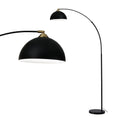 Artiss Arched Floor Lamp Black Marble Base Heavy-Duty Stand