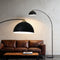 Artiss Arched Floor Lamp Black Marble Base Heavy-Duty Stand