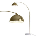 Artiss Arched Floor Lamp Gold Brass Marble Base Standing