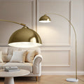 Artiss Arched Floor Lamp Gold Brass Marble Base Standing