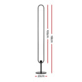 Artiss RGB LED Floor Lamp 118cm Remote Control Corner Light Stand