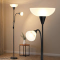 Artiss Floor Lamp Mother Child Modern Black Reading 150cm