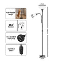 Artiss Floor Lamp Mother Child Modern Black Reading 150cm