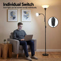 Artiss Floor Lamp Mother Child Modern Black Reading 150cm