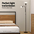 Artiss Floor Lamp Mother Child Reading Black Modern