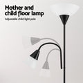 Artiss Floor Lamp Mother Child Reading Black Modern