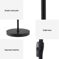 Artiss Floor Lamp Mother Child Reading Black Modern