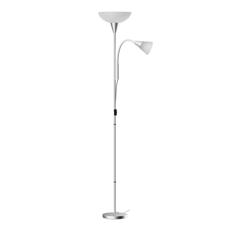 Artiss Mother Child Floor Lamp Silver Modern Reading Home Office