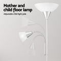 Artiss Mother Child Floor Lamp Silver Modern Reading Home Office