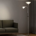 Artiss Mother Child Floor Lamp Silver Modern Reading Home Office