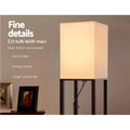 Artiss 3 Tier Shelf LED Floor Lamp Storage Stand Vintage White