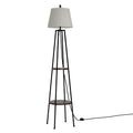 Artiss Floor Lamp 2 Tier Shelf LED Light Stand Storage