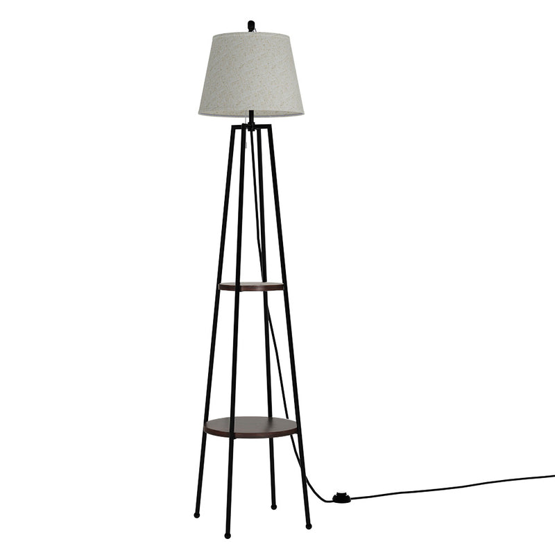 Artiss Floor Lamp 2 Tier Shelf LED Light Stand Storage
