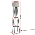 Artiss Floor Lamp 2 Tier Shelf LED Light Stand Storage