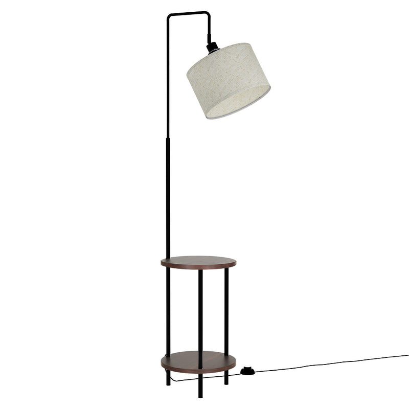 Artiss Floor Lamp 2 Tier Shelf LED Light Stand Adjustable Head