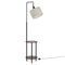 Artiss Floor Lamp 2 Tier Shelf LED Light Stand Adjustable Head