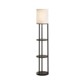Artiss 3 Tier Shelf LED Floor Lamp Storage Stand Vintage Round