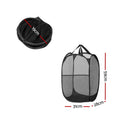 Artiss Foldable Laundry Basket Hamper Black 2 Pack