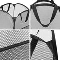 Artiss Foldable Laundry Basket Hamper Black 2 Pack