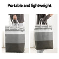 Artiss 2x Foldable Laundry Basket Hamper White Grey