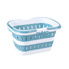 Artiss Laundry Basket Hamper Large Blue Foldable Clothes Storage