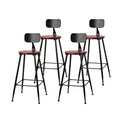 Artiss Bar Stools 4x Vintage Metal Chairs Industrial Style