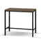 Artiss Vintage Industrial Bar Table Dark Brown High Stool Desk