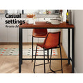 Artiss Alex Bar Table 100cm Rectangular Black