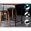 Artiss Alex Bar Table 100cm Rectangular Black