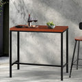 Artiss Alex Bar Table 100cm Rectangular Black