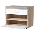 Artiss Shoe Rack Cabinet Bench 8 Pairs White