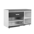 Artiss Shoe Cabinet Bench Storage Organiser Wooden Cupboard Fabric Seat