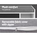 Artiss Shoe Cabinet Bench Storage Organiser Wooden Cupboard Fabric Seat